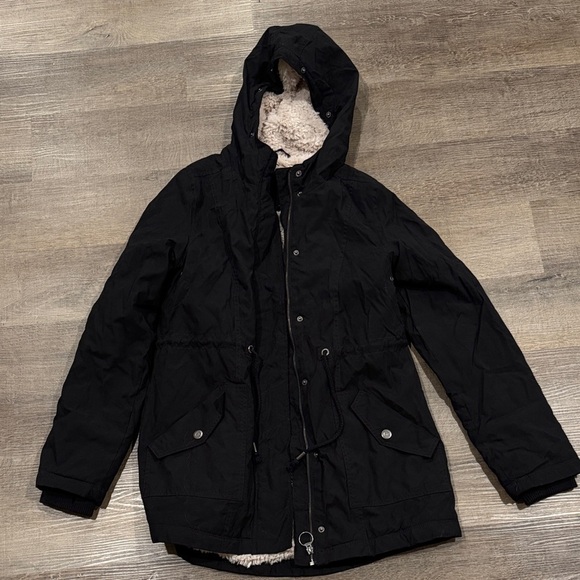 Aeropostale Jackets & Blazers - Aeropostale Black Hooded Jacket